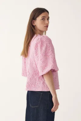 Pastice blouse - lichtroze