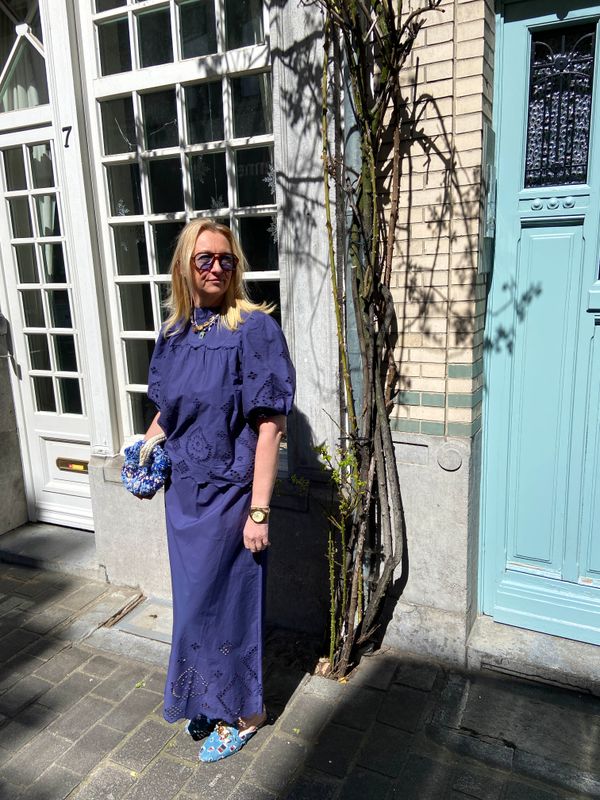 Marylinse rok - navy