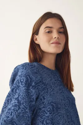 Pastice blouse - blauw