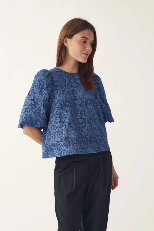 Pastice blouse - blauw