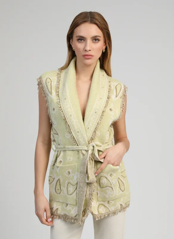 Nindi vest - geel/groen