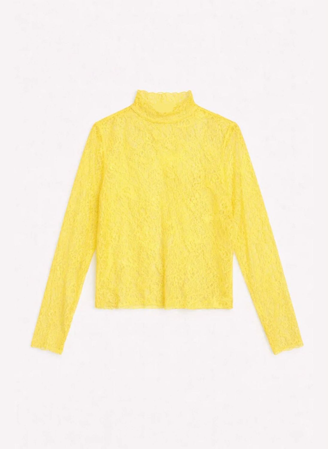 Albani kanten top - geel