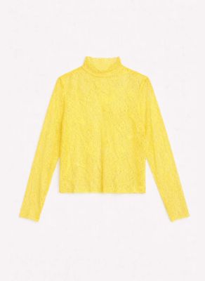 Albani kanten top - geel