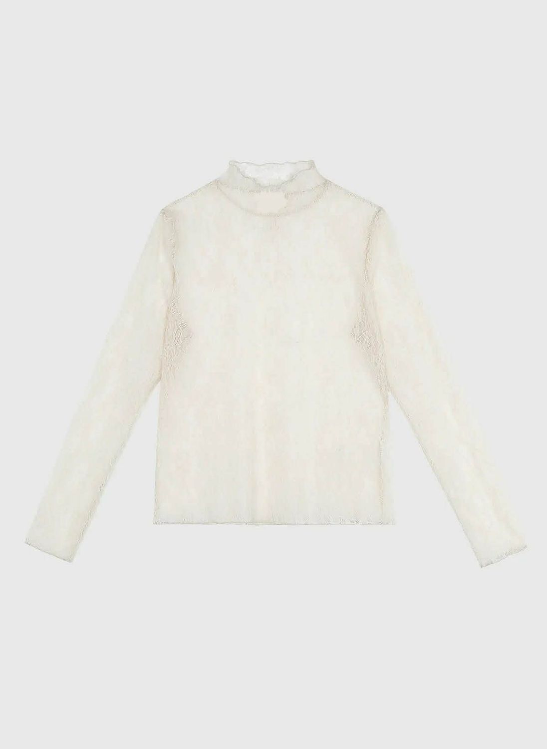 Albani kanten top - ecru