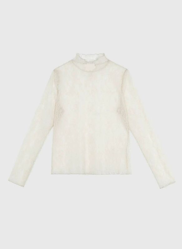 Albani kanten top - ecru