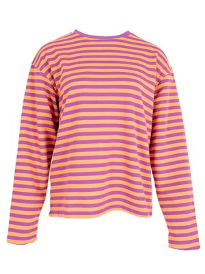 Tara striped t-shirt - lange mouwen - oranje &amp; paars