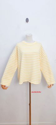 Bella striped t-shirt - lange mouwen - geel &amp; wit