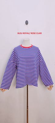 Frankie striped t-shirt - lange mouwen - roze &amp; blauw