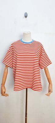Frankie striped t-shirt - korte mouwen - rood &amp; wit