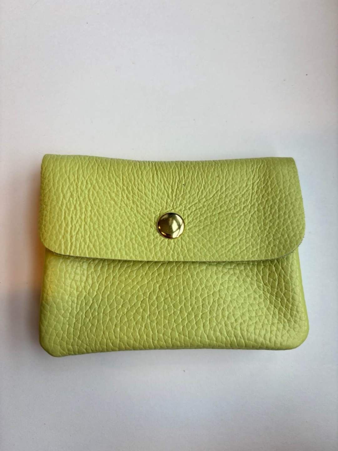 Lederen portefeuille - kiwi