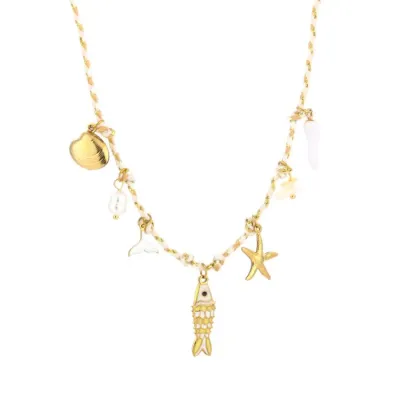 Bedelketting - wit