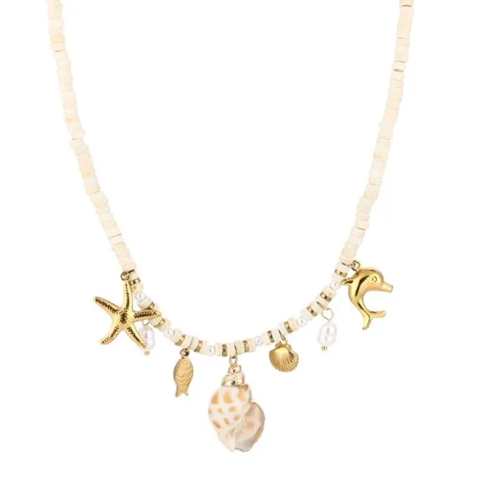 Bedelketting - wit