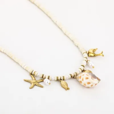 Bedelketting - wit