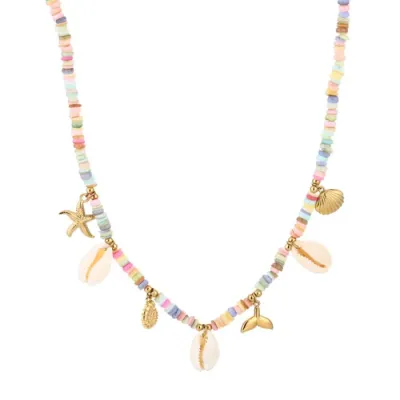 Bedelketting - multi pastel