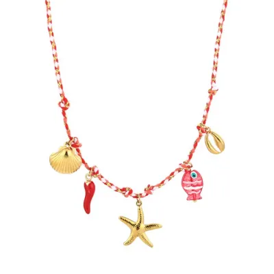Bedelketting - rood