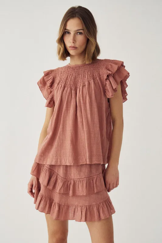 Maura blouse - roest