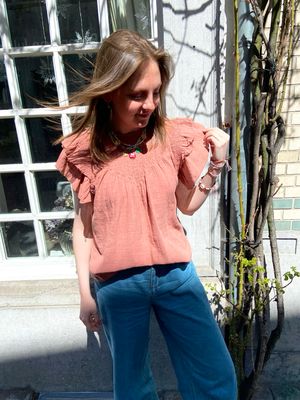 Maura blouse - terracotta