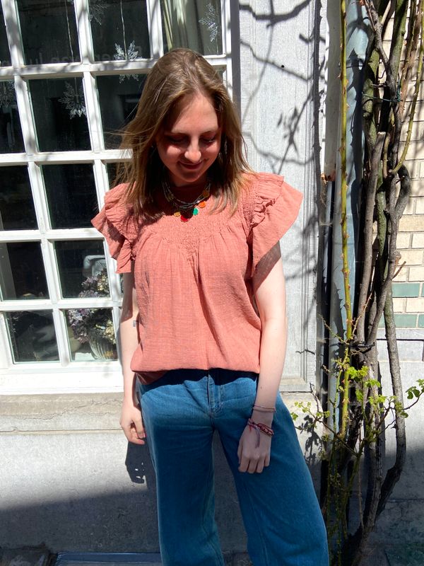 Maura blouse - terracotta