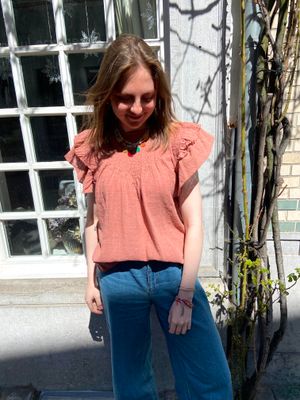 Maura blouse - terracotta