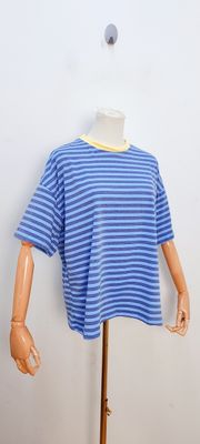 Frankie striped t-shirt - korte mouwen - lichtblauw &amp; jeans