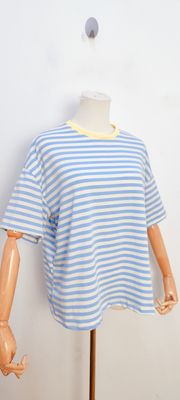 Frankie striped t-shirt - korte mouwen - blauw &amp; wit