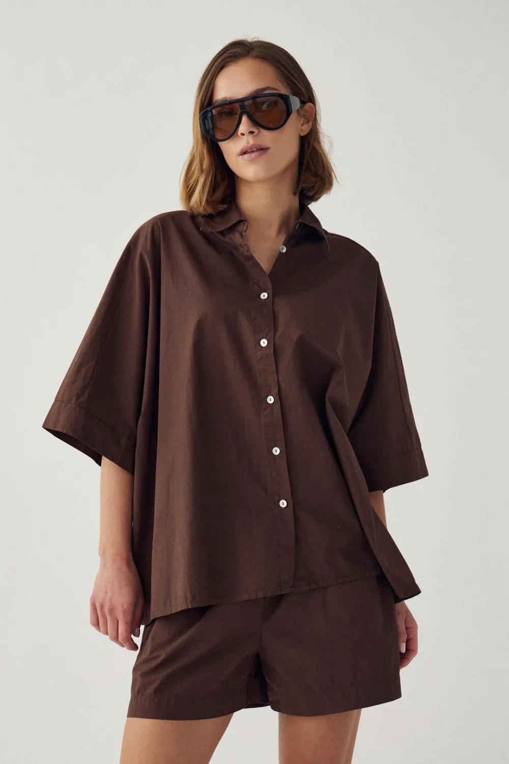Maysee blouse - chocoladebruin