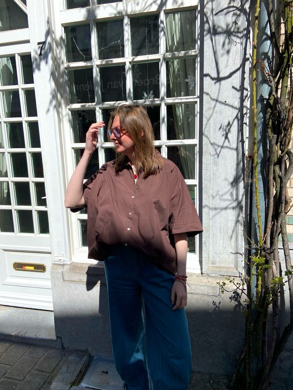 Maysee blouse - chocoladebruin