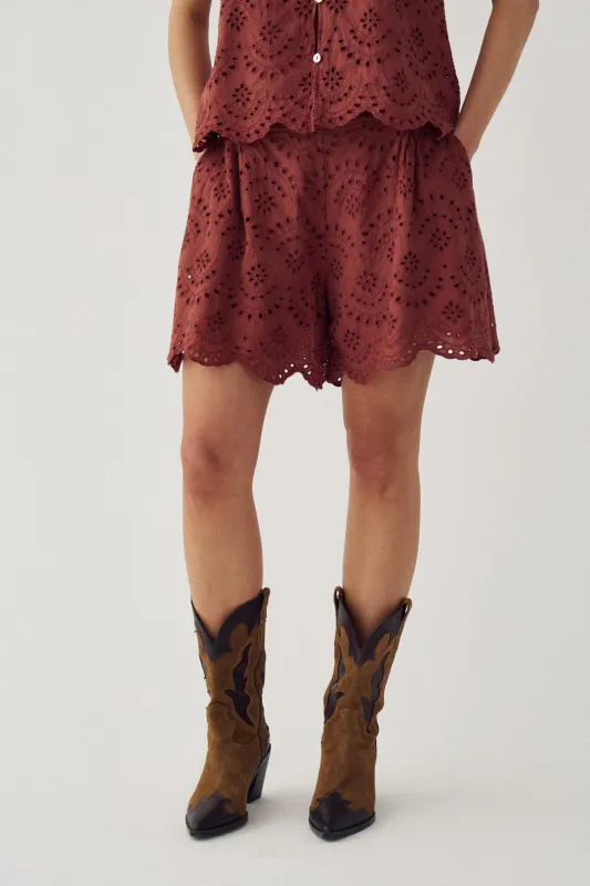 Mave short - terracotta