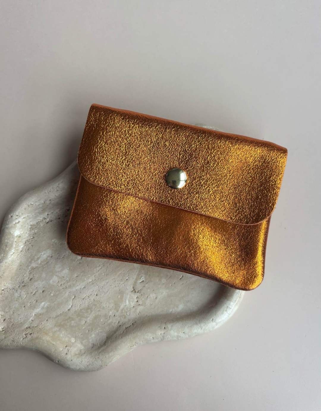 Metallic portefeuille - oranje