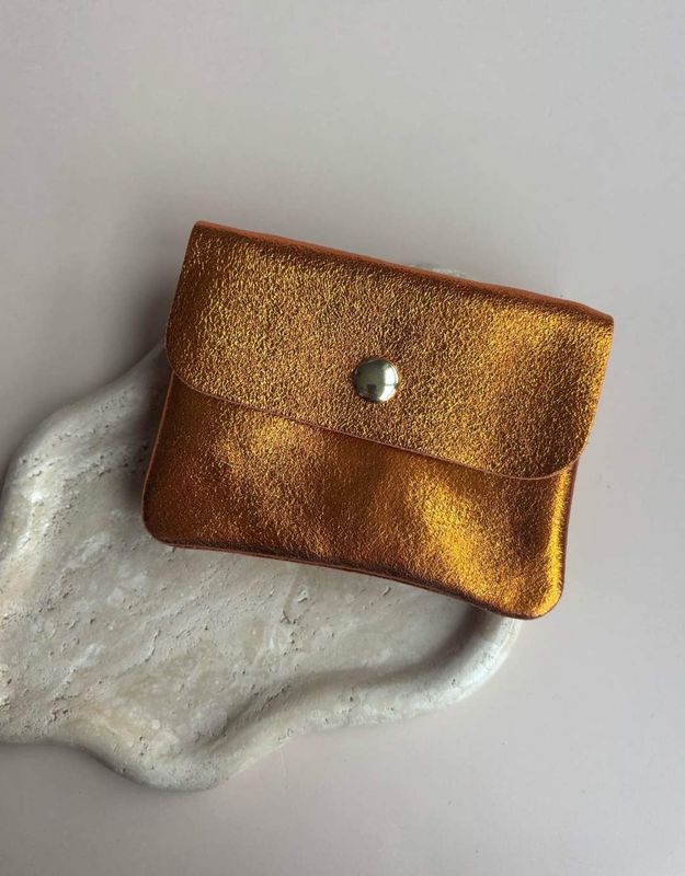 Metallic portefeuille - oranje