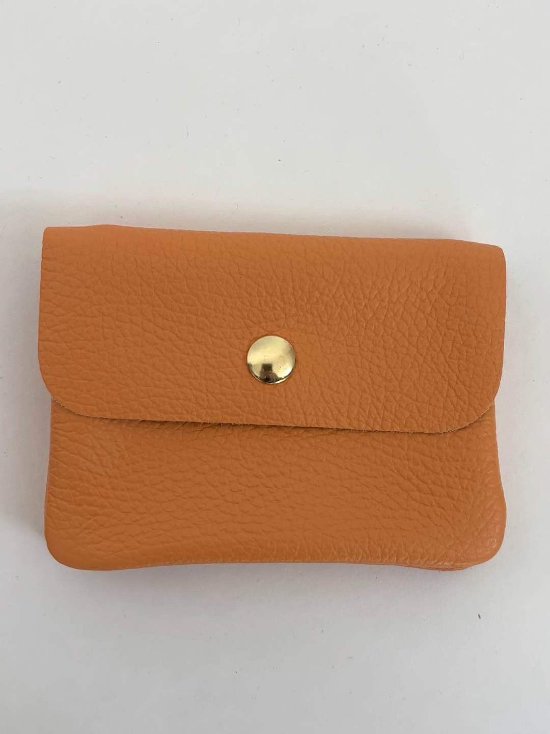 Lederen portefeuille - peach