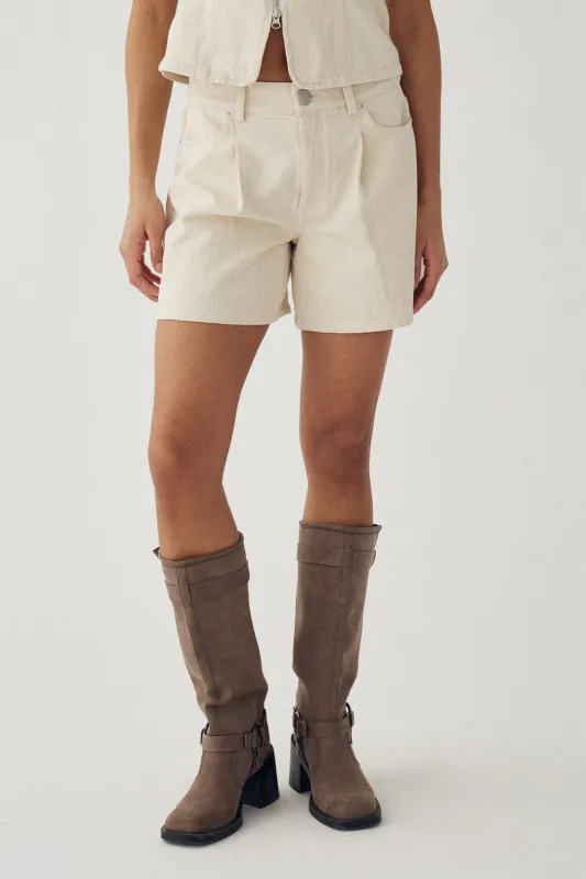 Millie short - ecru/beige