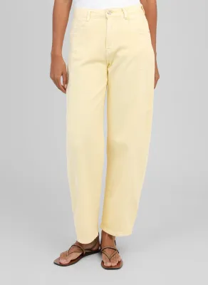Barrel jeans - botergeel