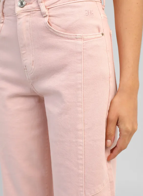 Barrel jeans - roze
