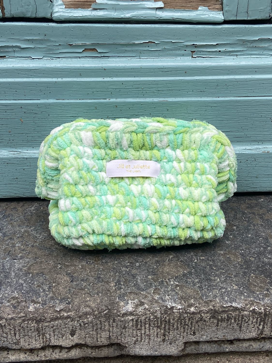 Fluffy Féline tas - groen - small