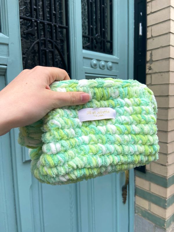 Fluffy Féline tas - groen - small