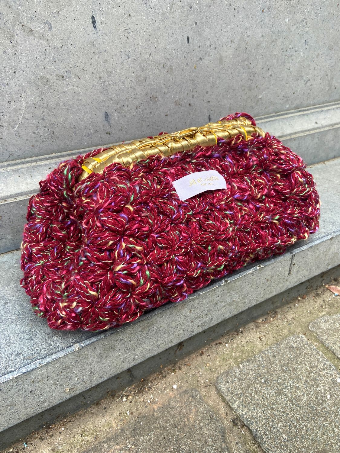 Daisy tas - bordeaux &amp; goud