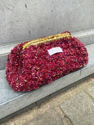 Daisy tas - bordeaux &amp; goud
