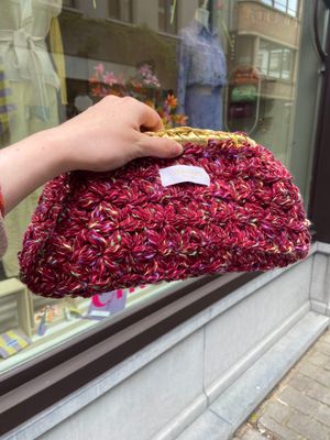 Daisy tas - bordeaux &amp; goud