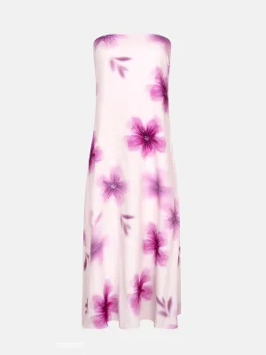 Emmelina jurk - magenta bloem