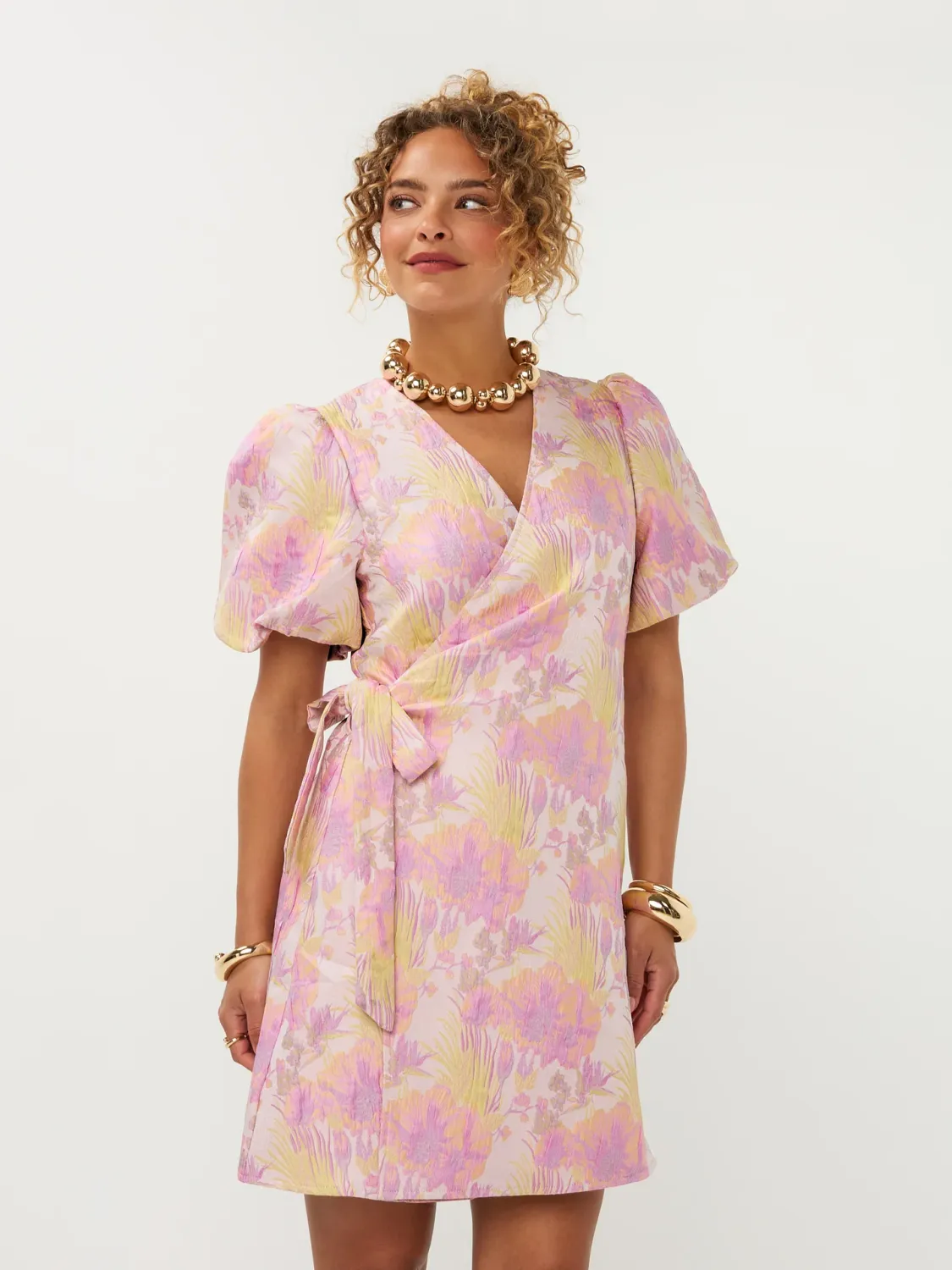 Lilly jurk - lila multi