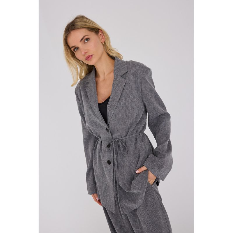 Arenea blazer - grijs melange