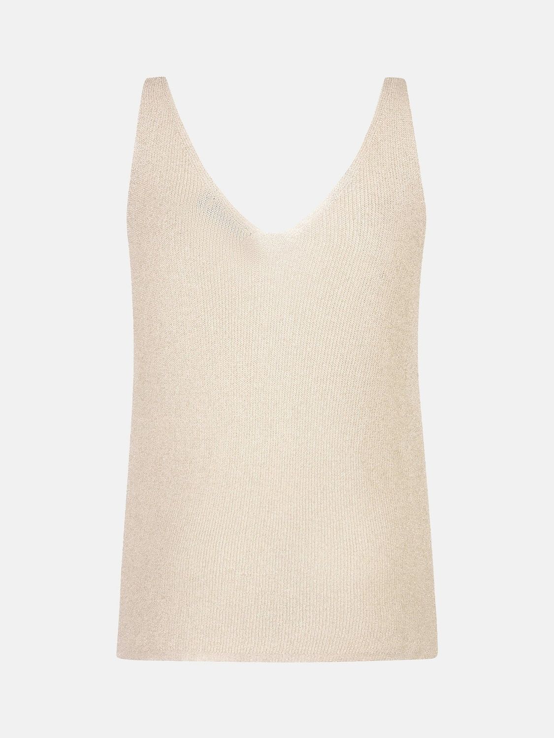 Lurex top - ecru