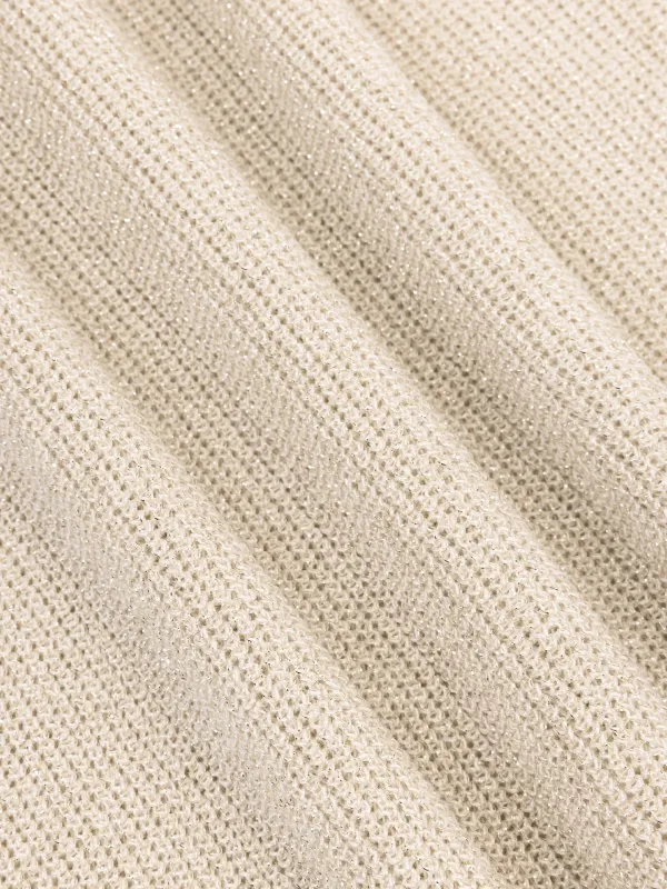 Lurex top - ecru