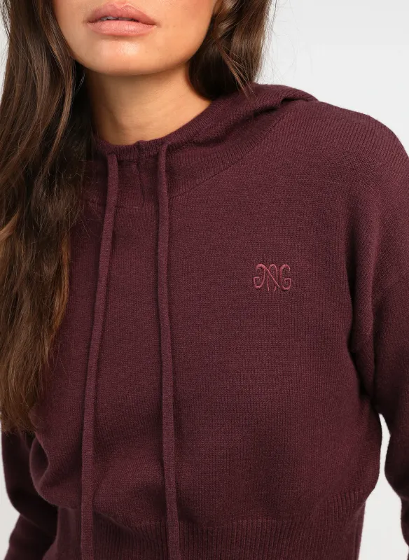 Nouria hoodie - bordeaux