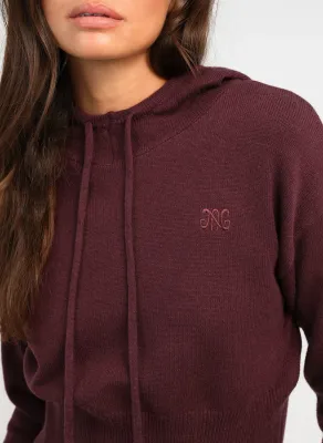 Nouria hoodie - bordeaux