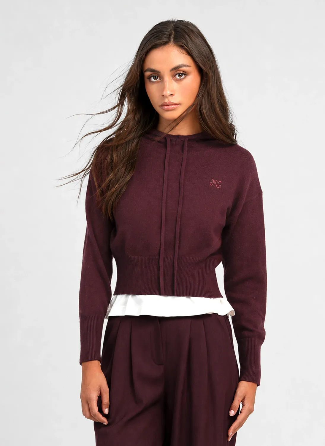 Nouria hoodie - bordeaux