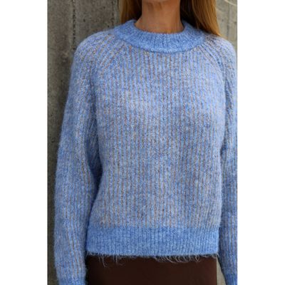 Sienna trui - lichtblauw &amp; beige