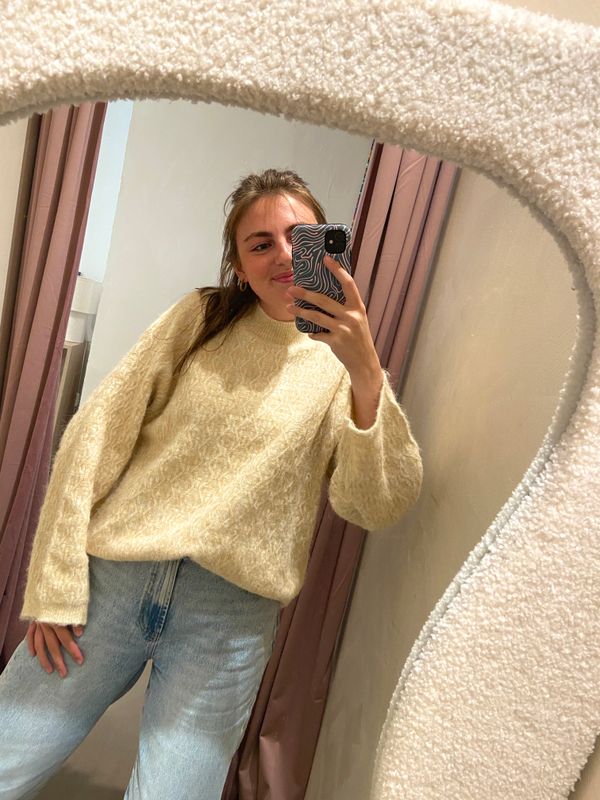 Olivia trui - lichtgeel