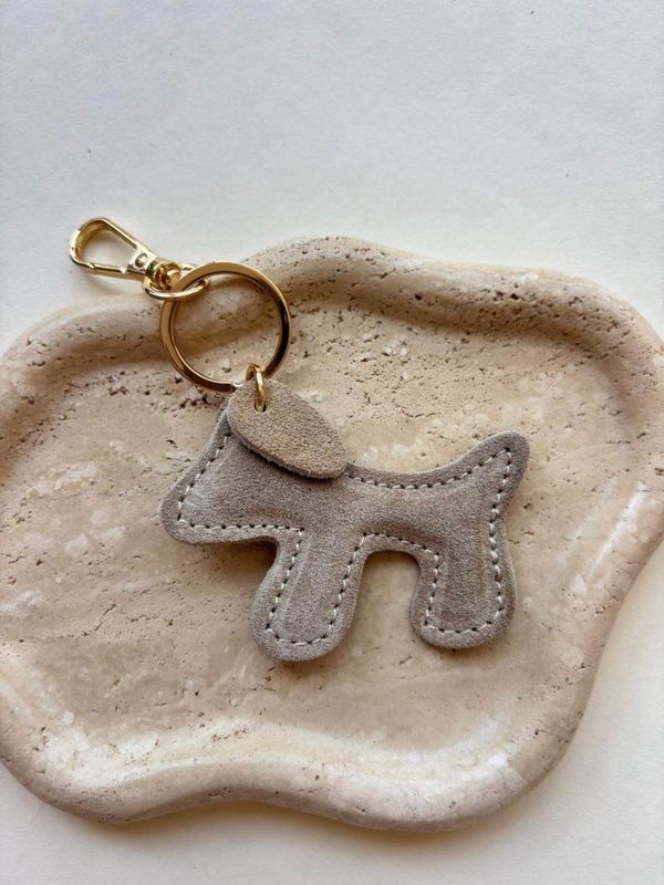 MINI hondje bag charm - beige
